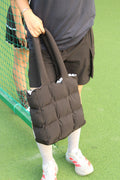 BLACK PUFFER BAG